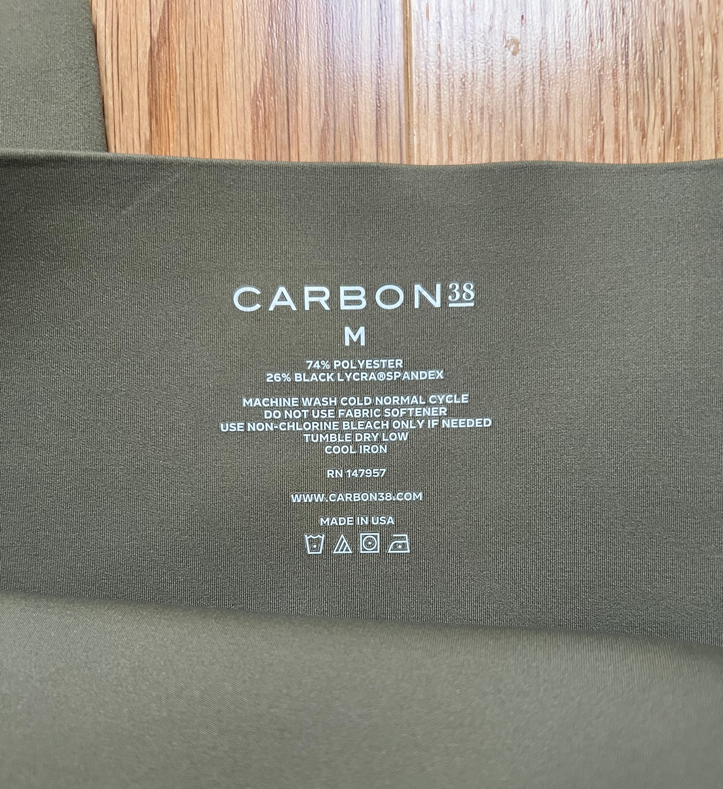 Carbon38 Olive Green Leggings