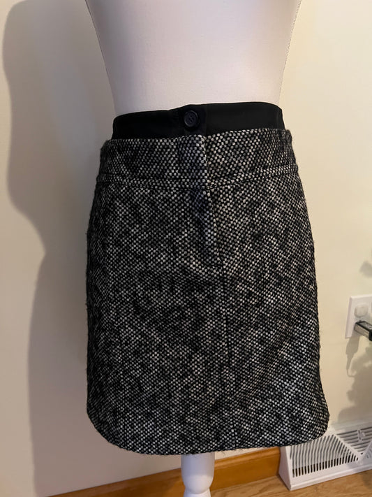 Loft Black & White Skirt