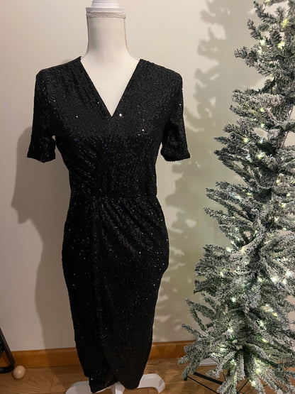 Baltic Born Black Sequined Dress