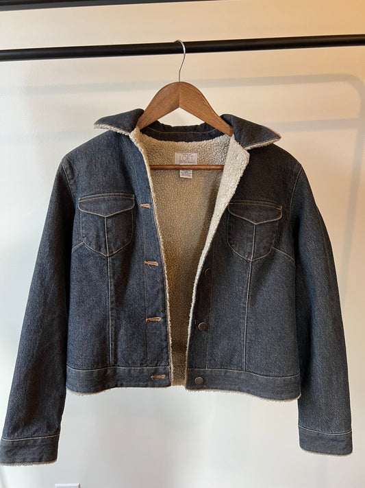 Loft sherpa lined denim jacket