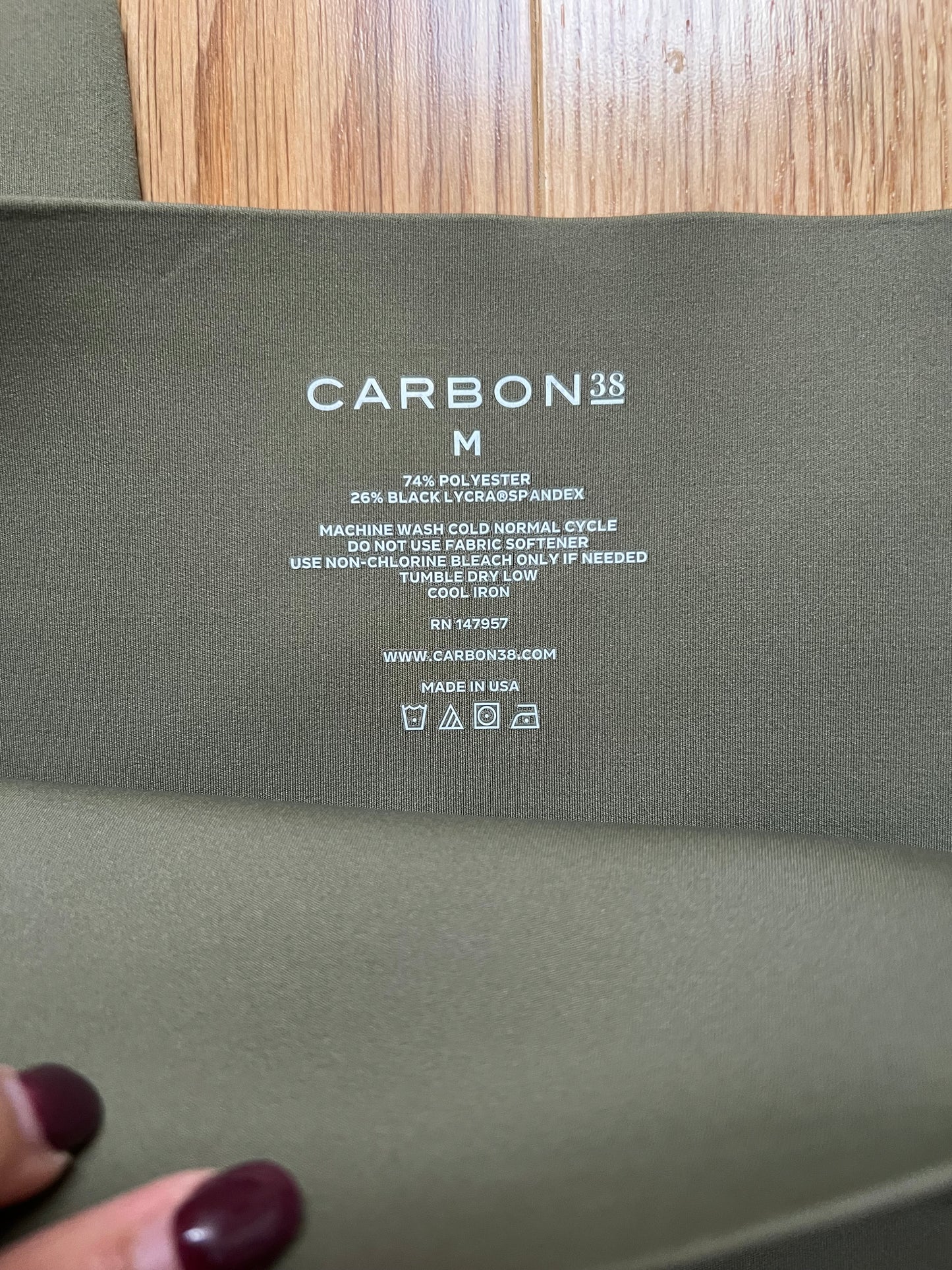 Carbon38 Olive Green Leggings