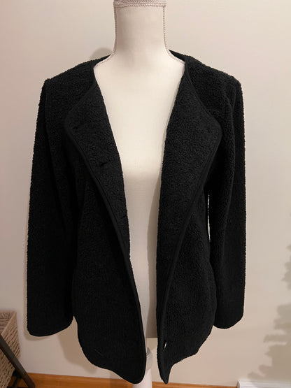 Black Boucle Knit Jacket