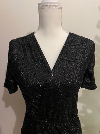 Baltic Born Black Sequined Dress